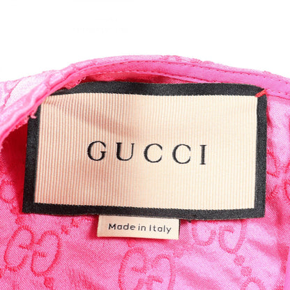 GUCCI GG Pattern Short Sleeve Silk Dress Size 40