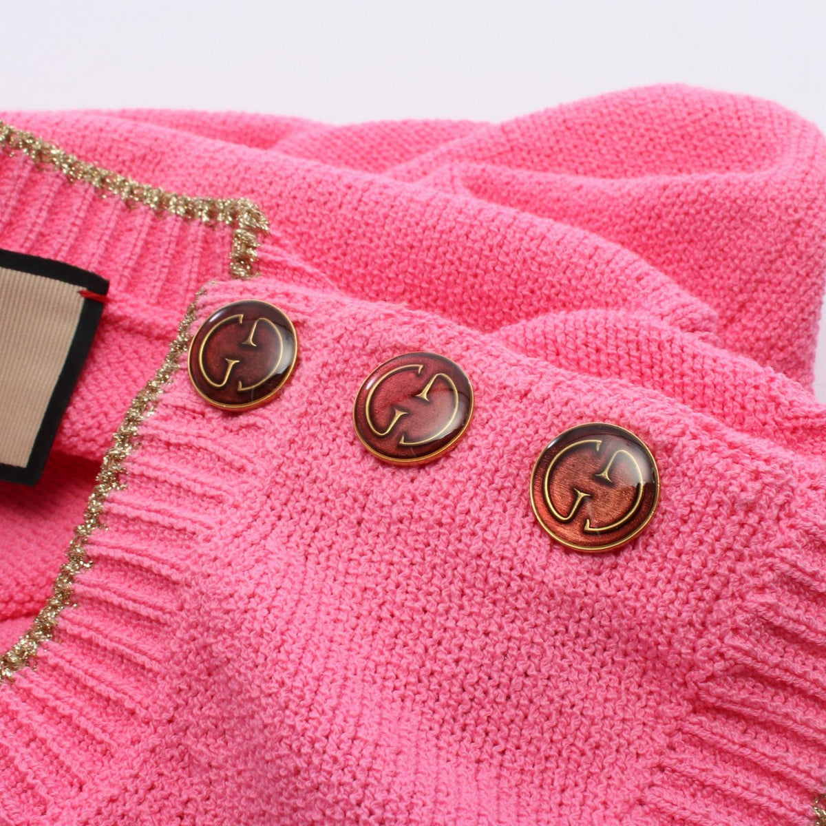 GUCCI Pink Cotton Sleeveless Dress Size S