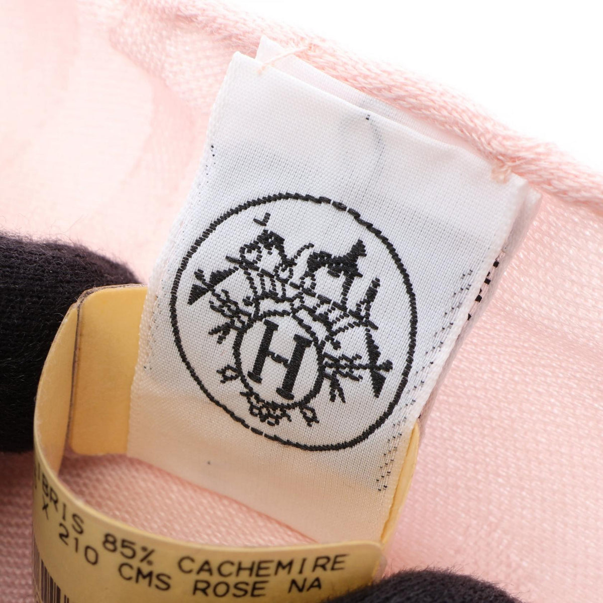 HERMES NEW LIBRIS Silk Cashmere Stole Pink