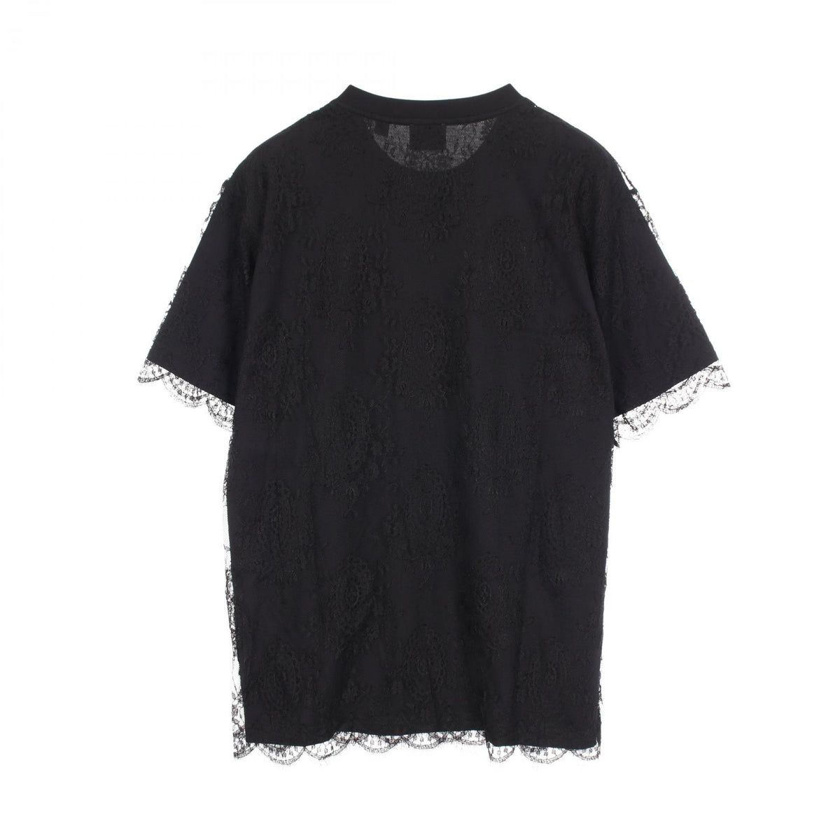 BURBERRY All-Over Lace Logo Print T-Shirt Size S