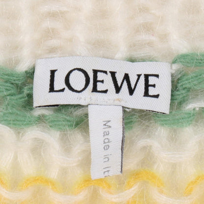 LOEWE Anagram Wool Mohair Knit Sweater White Size S