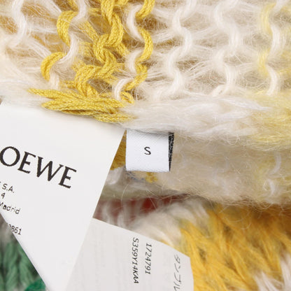 LOEWE Anagram Wool Mohair Knit Sweater White Size S
