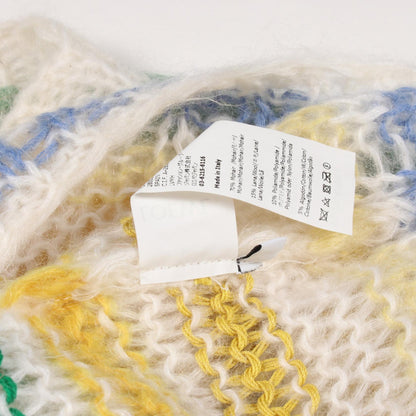 LOEWE Anagram Wool Mohair Knit Sweater White Size S