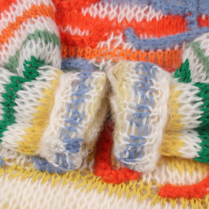 LOEWE Anagram Wool Mohair Knit Sweater White Size S