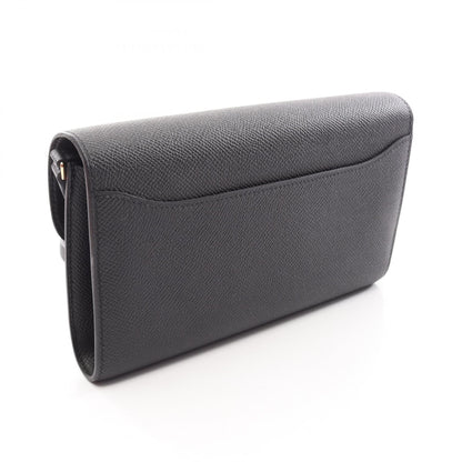 HERMES Constance Long To Go Veau Bag Black