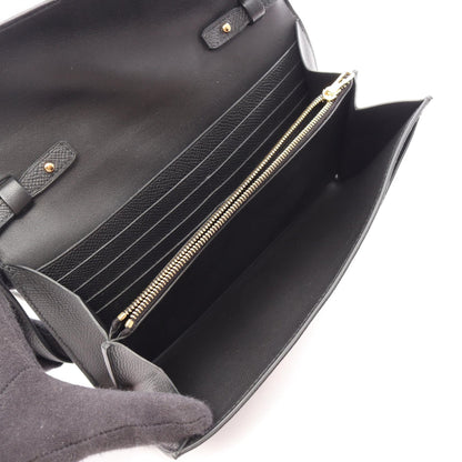 HERMES Constance Long To Go Veau Bag Black