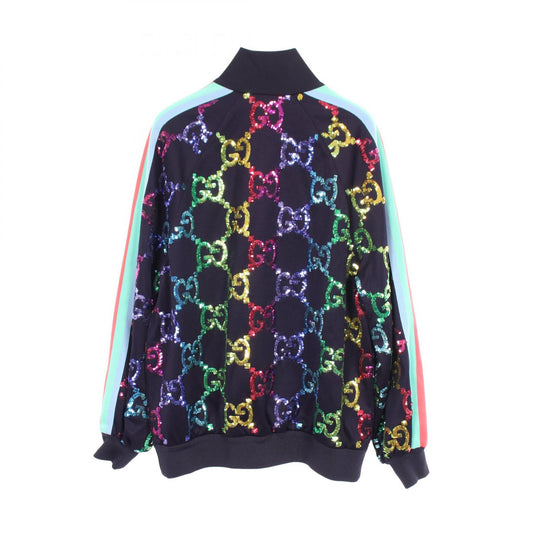 GUCCI GG Sequin Cotton Jacket Blue Size XS