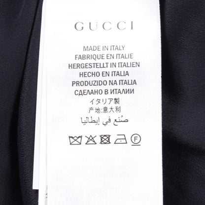 GUCCI GG Sequin Cotton Jacket Blue Size XS