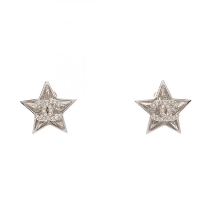 CHANEL Star Coco Mark Rhinestone Earrings
