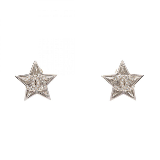 CHANEL Star Coco Mark Rhinestone Earrings
