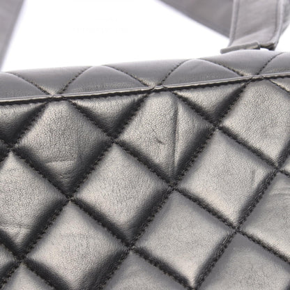CHANEL Matelasse Lambskin Shoulder Bag Black