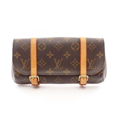 LOUIS VUITTON Monogram Pochette Bag Brown