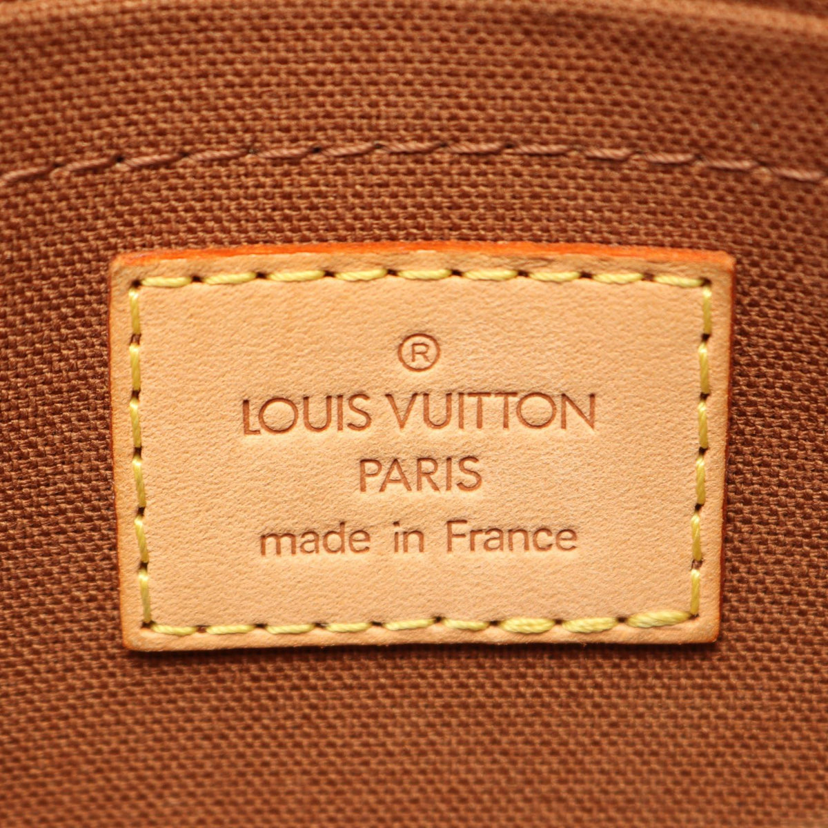 LOUIS VUITTON Monogram Pochette Bag Brown