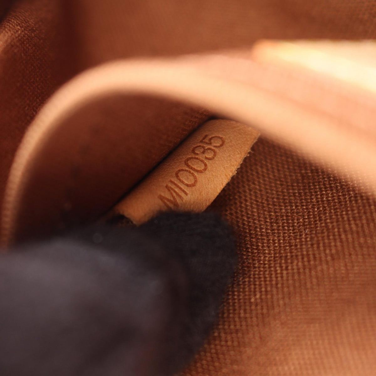 LOUIS VUITTON Monogram Pochette Bag Brown