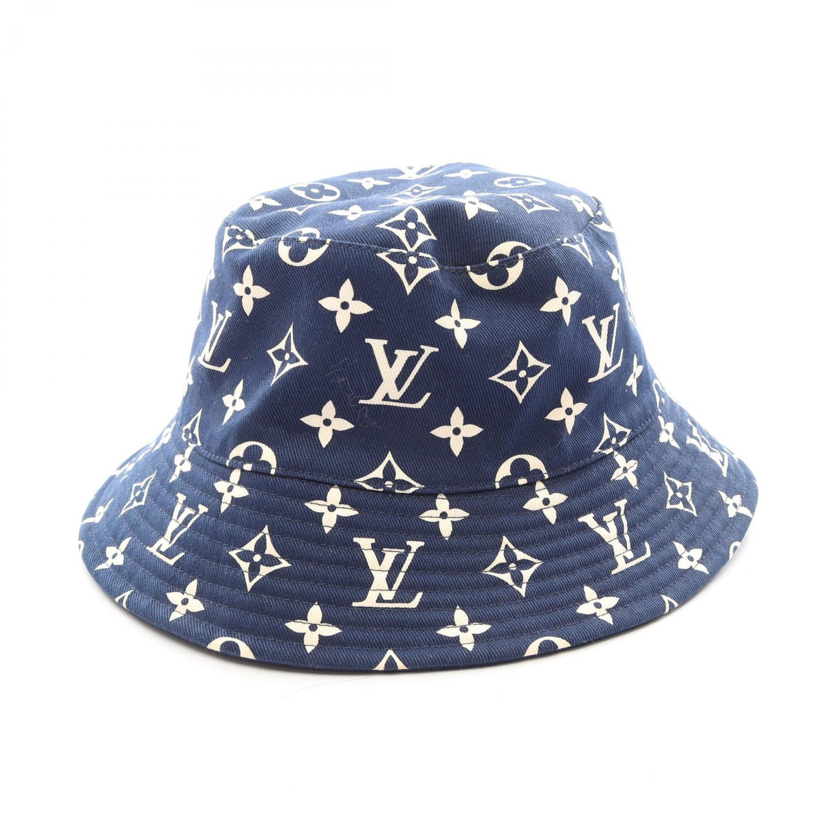 LOUIS VUITTON LV Escale Reversible Cotton Bucket Hat Size M