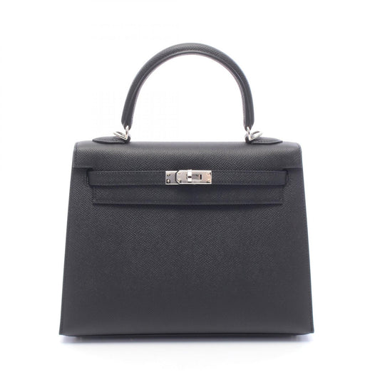 HERMES Kelly 25 Sellier Veau 2WAY Handbag