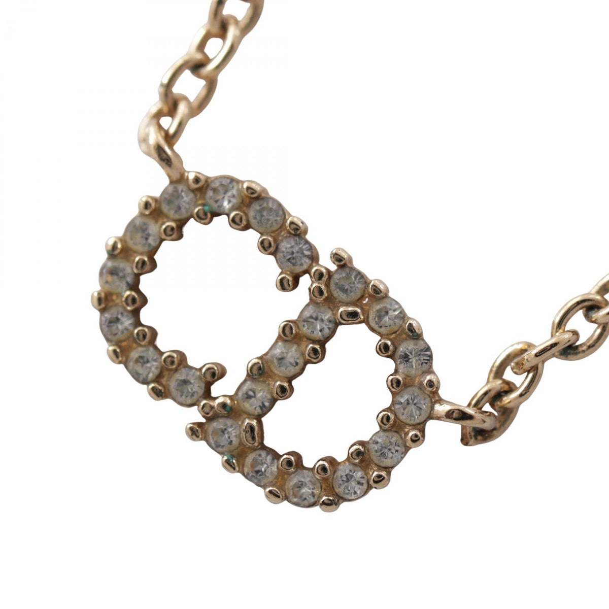 Dior Clair D Lune Gold Rhinestone Necklace