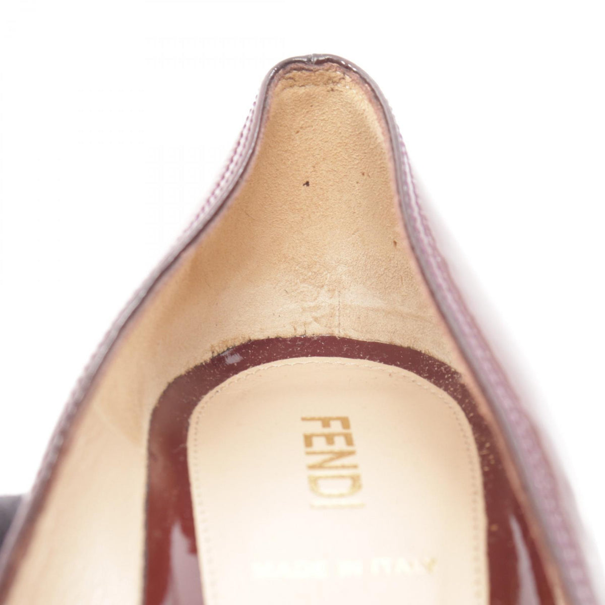 FENDI Red Patent Leather Pumps Size 36.5