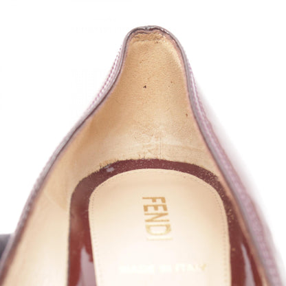 FENDI Red Patent Leather Pumps Size 36.5