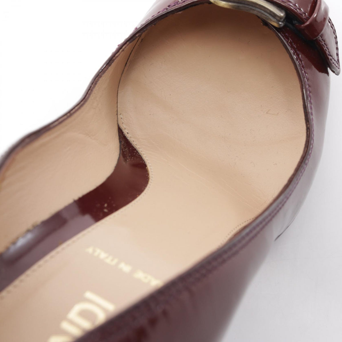 FENDI Red Patent Leather Pumps Size 36.5