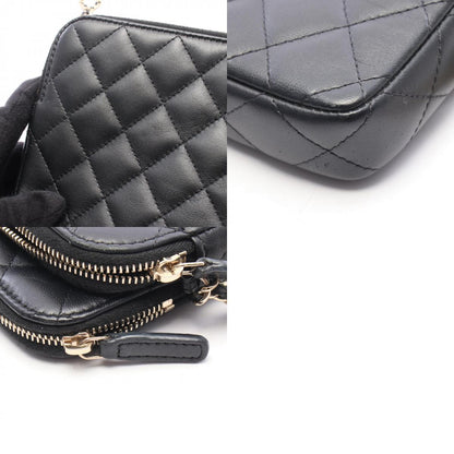 CHANEL Matelasse Chain Wallet Lambskin Bag