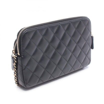 CHANEL Matelasse Chain Wallet Lambskin Bag
