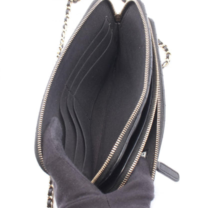 CHANEL Matelasse Chain Wallet Lambskin Bag