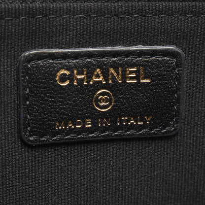CHANEL Matelasse Chain Wallet Lambskin Bag