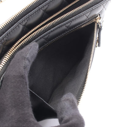 CHANEL Matelasse Chain Wallet Lambskin Bag