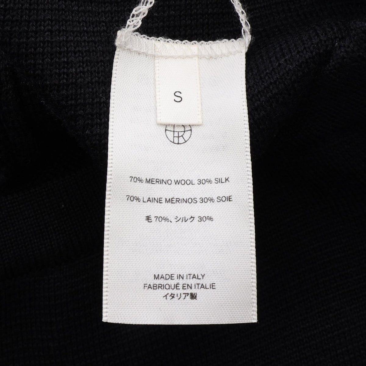 THE ROW Wool Silk Knit Black Size S