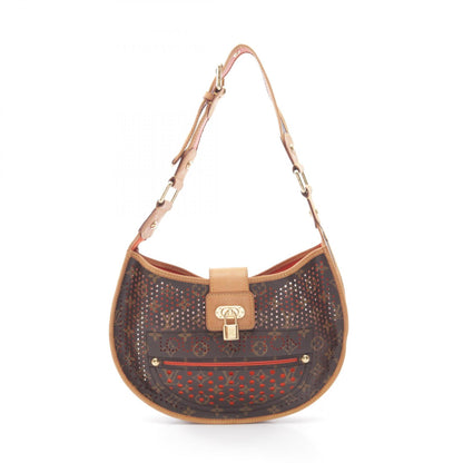 LOUIS VUITTON Monogram Perfo PVC Bag Brown