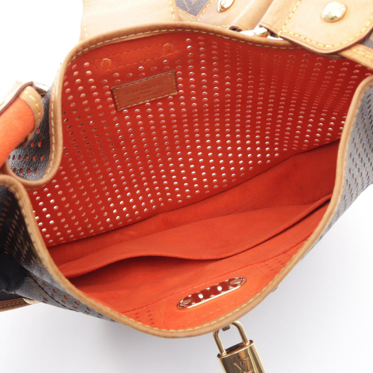 LOUIS VUITTON Monogram Perfo PVC Bag Brown
