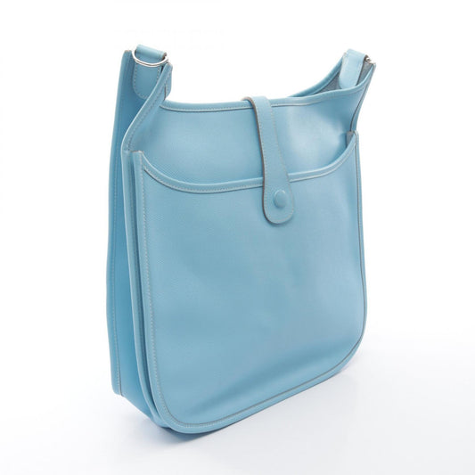 HERMES Evelyne 3 GM Celeste Epsom Bag Blue