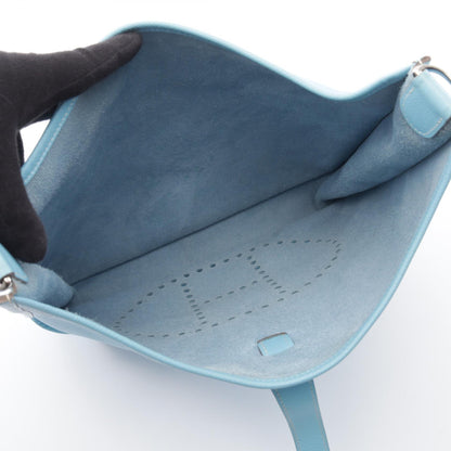 HERMES Evelyne 3 GM Celeste Epsom Bag Blue