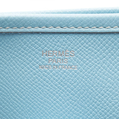 HERMES Evelyne 3 GM Celeste Epsom Bag Blue