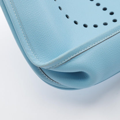 HERMES Evelyne 3 GM Celeste Epsom Bag Blue