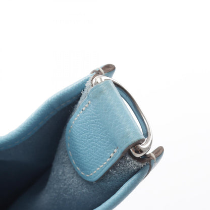 HERMES Evelyne 3 GM Celeste Epsom Bag Blue