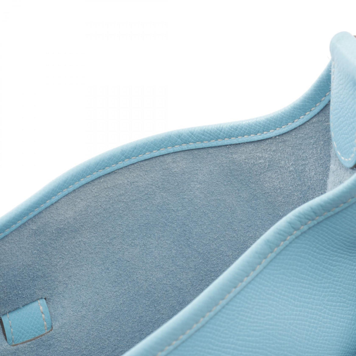 HERMES Evelyne 3 GM Celeste Epsom Bag Blue