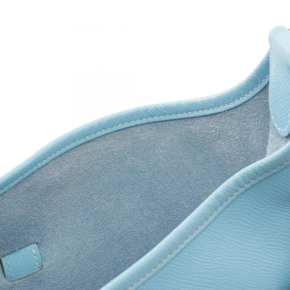 HERMES Evelyne 3 GM Celeste Epsom Bag Blue