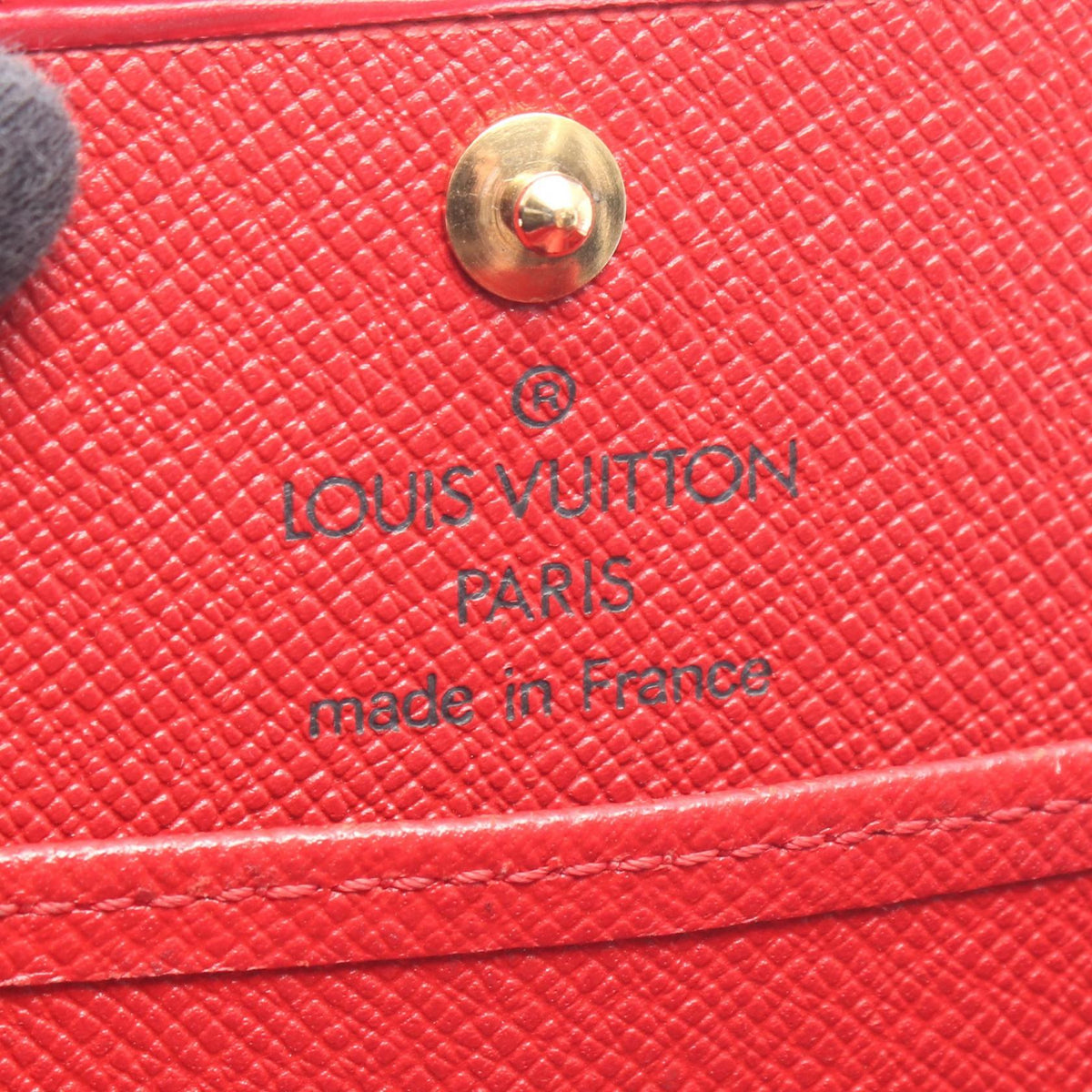 LOUIS VUITTON Portemonnaie Boite Case Red