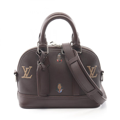 LOUIS VUITTON Alma 25 Henry Taylor Leather Handbag Brown
