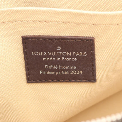 LOUIS VUITTON Alma 25 Henry Taylor Leather Handbag Brown