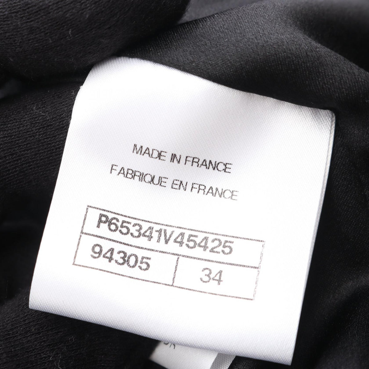 CHANEL Wool Coco Mark Button Coat Black Size 34