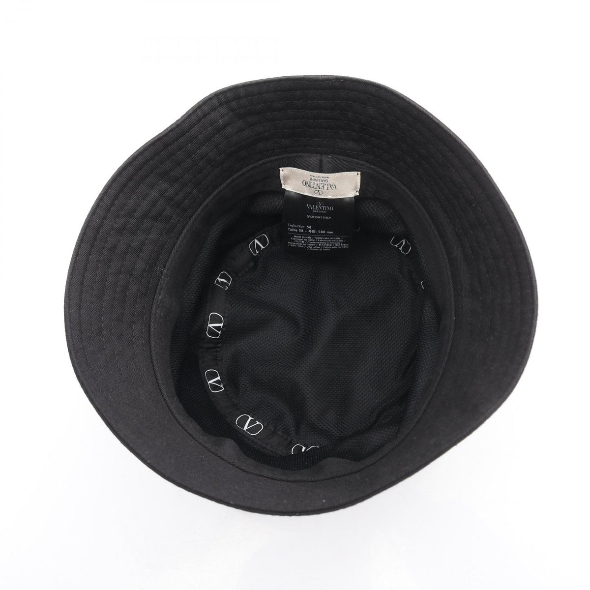 Valentino Garavani V-Logo Cotton Hat Size 58