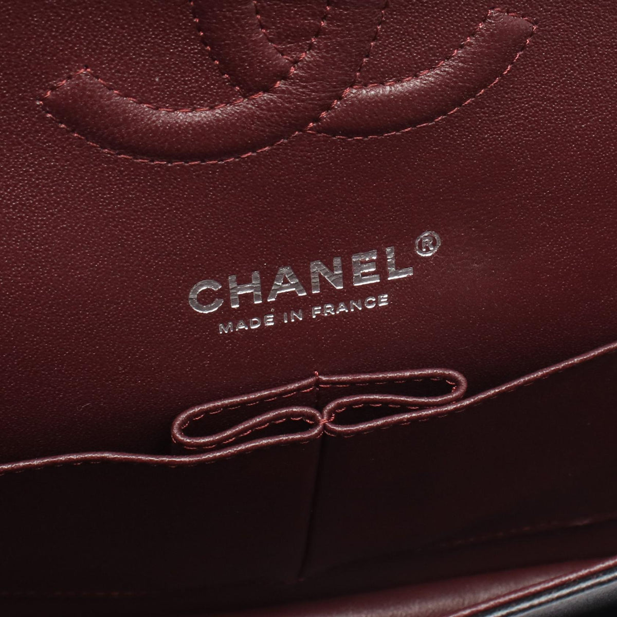 CHANEL Matelassé Double Black Lambskin Shoulder Bag