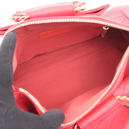 CHANEL Matelasse Caviar Skin Bag Red