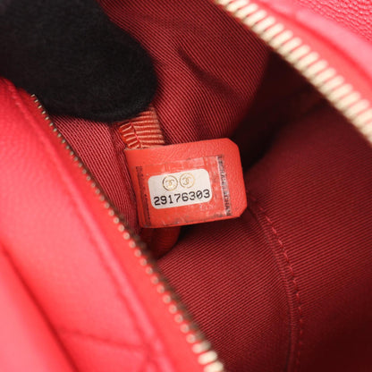 CHANEL Matelasse Caviar Skin Bag Red