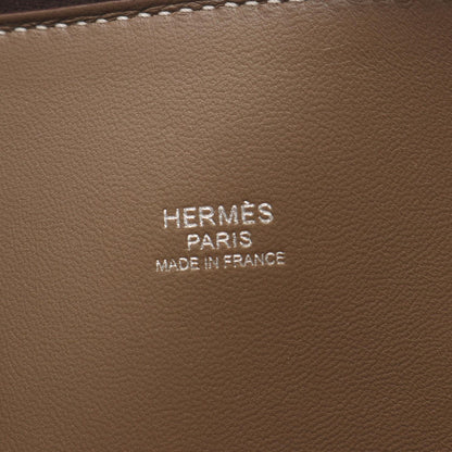HERMES Bolide 31 Taupe Leather Handbag