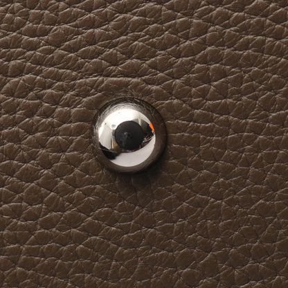 HERMES Bolide 31 Taupe Leather Handbag