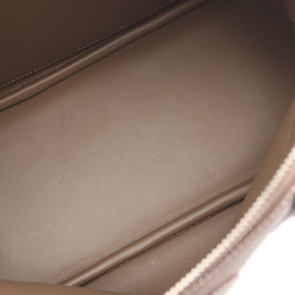 HERMES Bolide 31 Taupe Leather Handbag